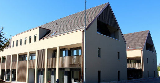 Neu erstellte Mehrfamilienhäuser in Stetten